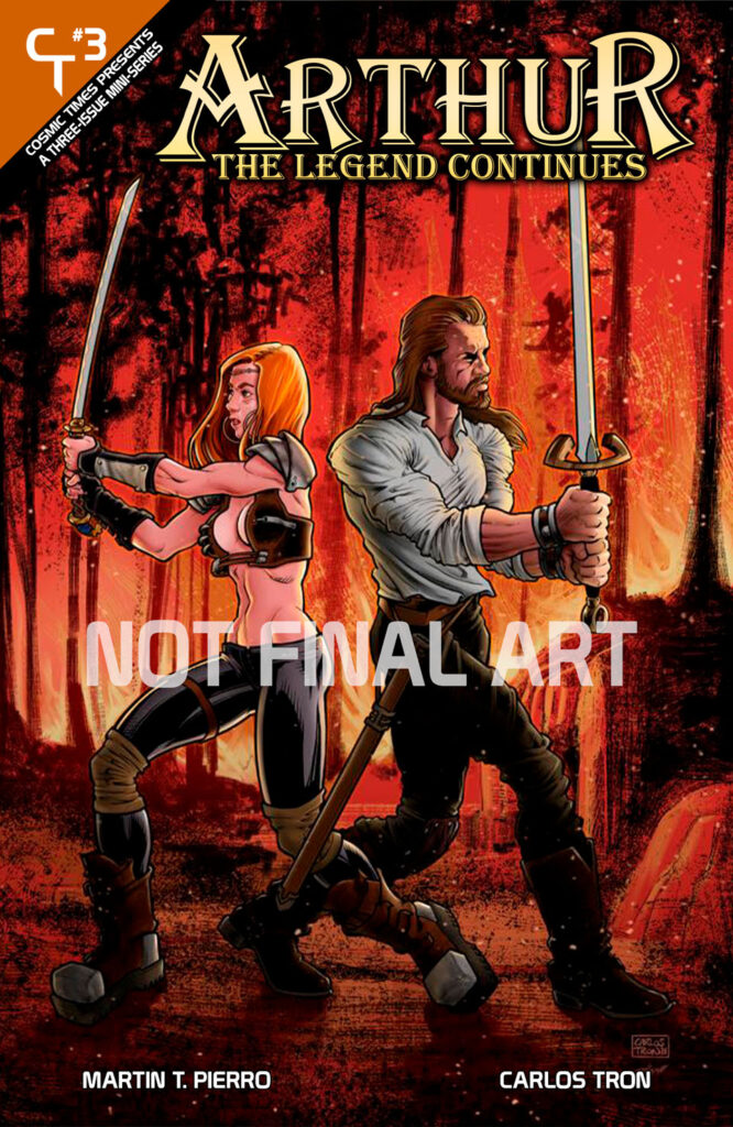 Continues Volume Two - Issue One Cover from Cosmic Times - NOT FINAL ART